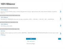 Tablet Screenshot of 100x100dance.blogspot.com