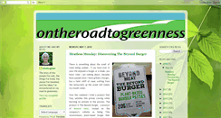 Desktop Screenshot of ontheroadtogreenness.blogspot.com