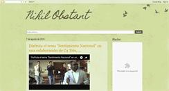 Desktop Screenshot of nihilobstant.blogspot.com