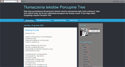 Desktop Screenshot of fifek-tlumaczy-porcupinetree.blogspot.com
