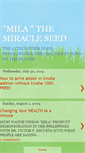 Mobile Screenshot of mymiracleseedmila.blogspot.com