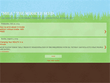 Tablet Screenshot of mymiracleseedmila.blogspot.com