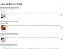 Tablet Screenshot of loveandletterpress.blogspot.com