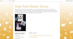 Desktop Screenshot of hightechshantytowns.blogspot.com