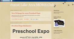 Desktop Screenshot of forestlakemomsclub.blogspot.com