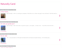 Tablet Screenshot of naturallycarol.blogspot.com