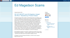 Desktop Screenshot of edmagedsonscams.blogspot.com