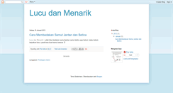 Desktop Screenshot of lucudanmenarik.blogspot.com