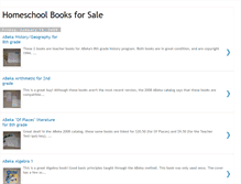 Tablet Screenshot of homeschoolbooks4sale.blogspot.com