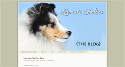 Desktop Screenshot of laureateshelties.blogspot.com