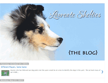 Tablet Screenshot of laureateshelties.blogspot.com