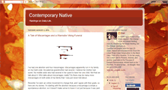 Desktop Screenshot of contemporary-native.blogspot.com