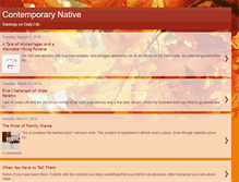 Tablet Screenshot of contemporary-native.blogspot.com