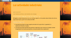 Desktop Screenshot of lasactividadesindustriales.blogspot.com