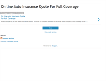 Tablet Screenshot of on-line-auto-insurance-quote-101.blogspot.com