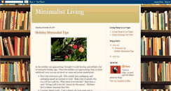 Desktop Screenshot of chris-minimalistliving.blogspot.com