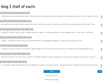 Tablet Screenshot of halfofeach.blogspot.com