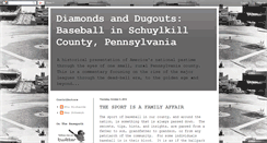 Desktop Screenshot of diamondsanddugouts.blogspot.com