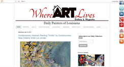 Desktop Screenshot of dailypaintersoflouisiana.blogspot.com