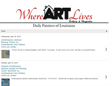 Tablet Screenshot of dailypaintersoflouisiana.blogspot.com