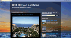 Desktop Screenshot of best-mexican-vacations.blogspot.com