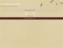 Tablet Screenshot of losmundosdealaia.blogspot.com