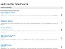 Tablet Screenshot of marketingforretailstores.blogspot.com