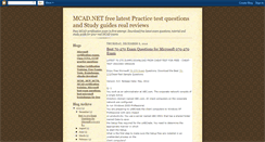Desktop Screenshot of mcad-net-exams.blogspot.com