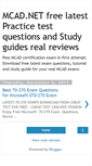 Mobile Screenshot of mcad-net-exams.blogspot.com
