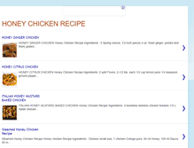 Tablet Screenshot of honeychickenrecipe.blogspot.com