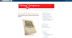 Desktop Screenshot of editorialferiasycongresos.blogspot.com