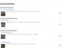 Tablet Screenshot of destinedpicks.blogspot.com