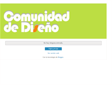 Tablet Screenshot of comunidaddedisenio.blogspot.com