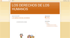 Desktop Screenshot of losderechosdeloshumanos.blogspot.com