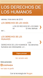 Mobile Screenshot of losderechosdeloshumanos.blogspot.com