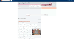 Desktop Screenshot of listofengineeringcollege.blogspot.com