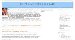 Desktop Screenshot of info-back-pain.blogspot.com