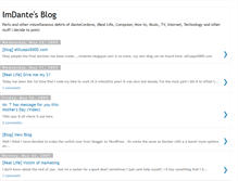 Tablet Screenshot of imdante.blogspot.com