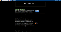 Desktop Screenshot of 50goingon25.blogspot.com
