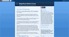 Desktop Screenshot of magnificentnationforum.blogspot.com