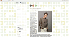 Desktop Screenshot of nosartistes.blogspot.com