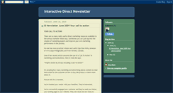 Desktop Screenshot of interactivedirectnewsletter.blogspot.com