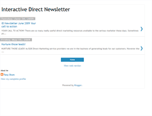 Tablet Screenshot of interactivedirectnewsletter.blogspot.com