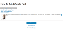 Tablet Screenshot of pack-muscle-fast.blogspot.com