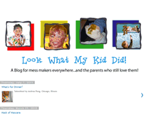 Tablet Screenshot of lookwhatmykiddid.blogspot.com