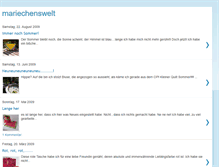 Tablet Screenshot of mariechenswelt.blogspot.com
