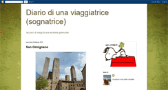 Desktop Screenshot of diariodiunaviaggiatricesognatrice.blogspot.com