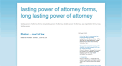 Desktop Screenshot of lastingpowerofattorneyforms.blogspot.com