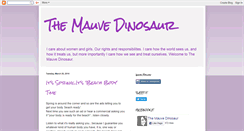 Desktop Screenshot of mauvedinosaur.blogspot.com