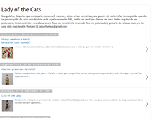 Tablet Screenshot of ladyofthecats.blogspot.com